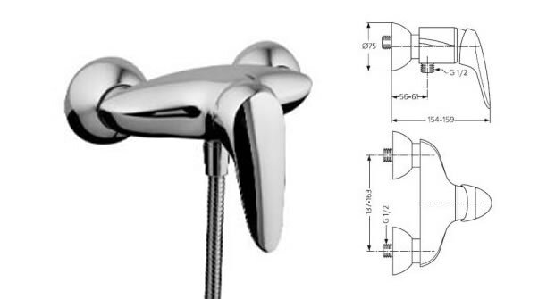 Серамикс Классик смеситель для душа Ideal Standard A5023AA