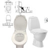 Комплект Унитаз напольный Vitra Grand-2 с функцией биде, белый, арт. 9763B003-1206 : + CeraPlan Ideal Standard A5960AA (9763B003-1206 +A5960AA)