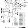 Ретро смеситель для ванны, короткий излив, хром с золотом Vidima B1477LS /B9711LS /BA125LS Ретро смеситель для ванны, короткий излив, хром с золотом Vidima B1477LS /B9711LS /BA125LS