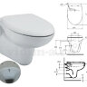Подвесной унитаз с функцией биде Ecco New Ideal Standard W705501 +Сиденье с микролифтом W303001 Подвесной унитаз с функцией биде Ecco New Ideal Standard W705501 +Сиденье с микролифтом W303001