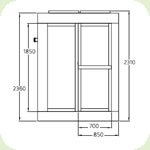 "Трис" Сауна TRIS, 3 в 1, 1700х1100х2300 мм, левая версия Ideal Standard T6308C2 "Трис" Сауна TRIS, 3 в 1, 1700х1100х2300 мм, левая версия Ideal Standard T6308C2